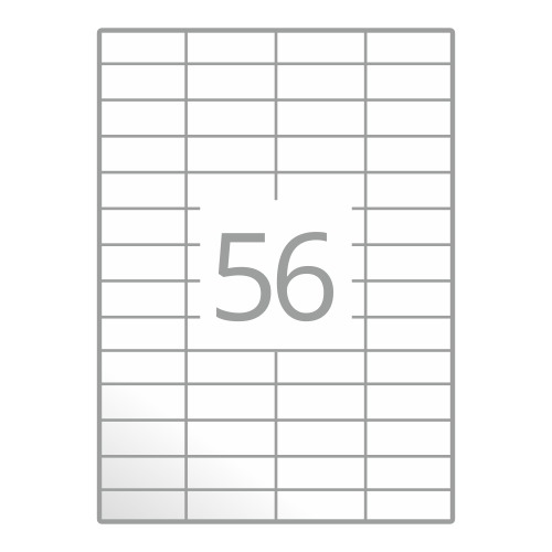 Samolepilne etikete na poli A4 (52,5x21,2 mm)