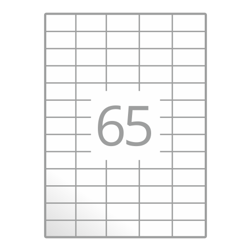 Samolepilne etikete na poli A4 (38x21,2 mm)