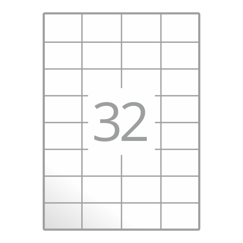 Samolepilne etikete na poli A4 (47,5x35 mm)