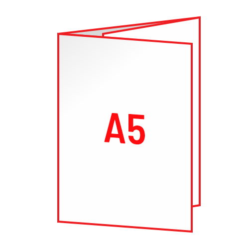 Zloženka A5 C-zgib (148x210 mm), 4-strani, odprt: 442x210 mm