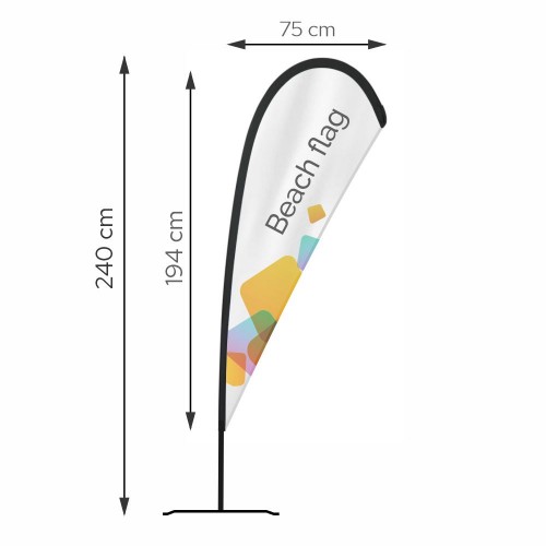 Beach flag 240 cm 