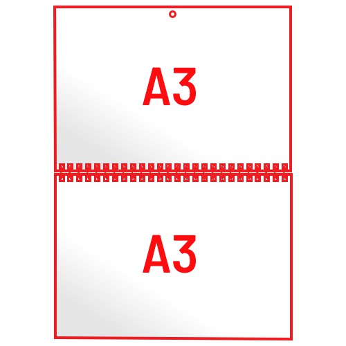 Koledar stenski A3 dvostranski (2x 420x297 mm)