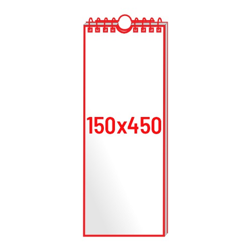 Koledar stenski 150x450 mm